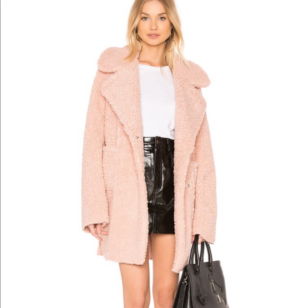 J.O.A. Reversible Shearling Coat